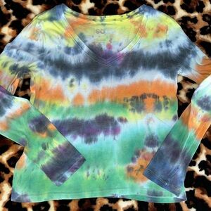 SO Green and Blue Long Sleeve T-Shirt